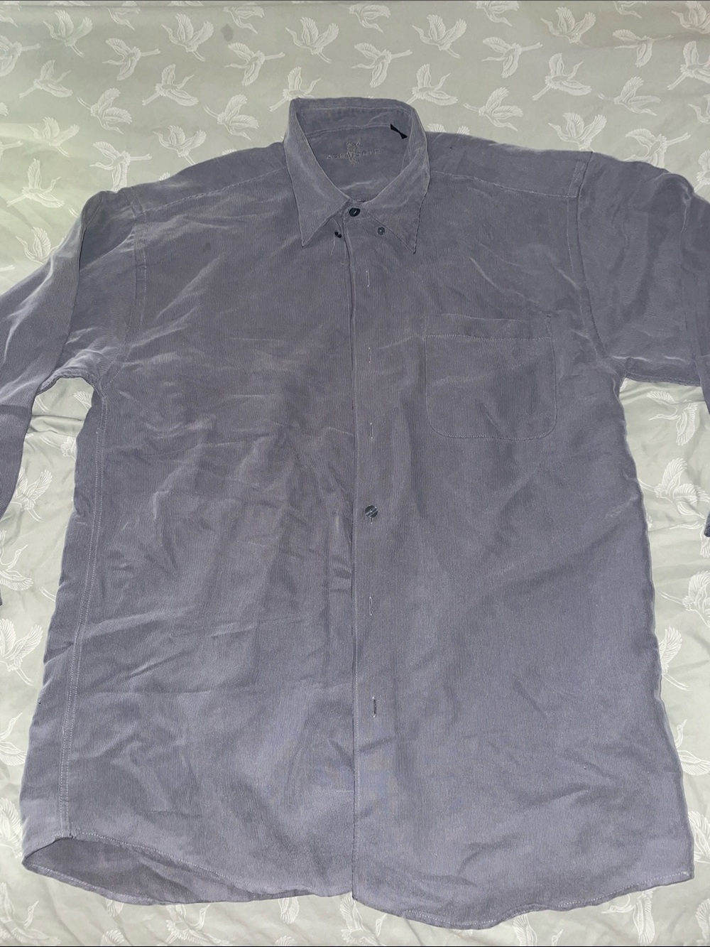 Ashworth NORDSTORM Men's Long-Sleeve Button-Up Shirt in Slate Gray